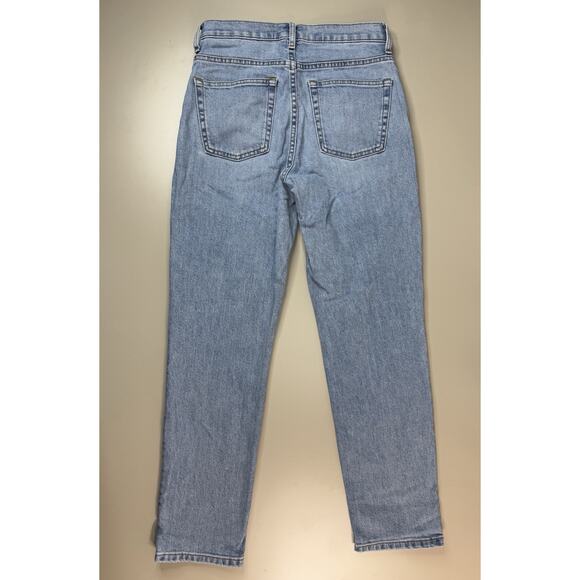 Everlane Womens High Rise Straight Denim Jeans 26 Light Wash Classic Preppy City - Picture 10 of 11